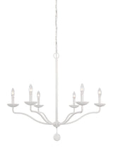 Load image into Gallery viewer, Plaster White Annie 6 Light 33&quot; Wide Chandelier