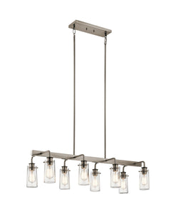 Classic Pewter Braelyn 8 Light 42" Wide Chandelier (Also available Olde Bronze)