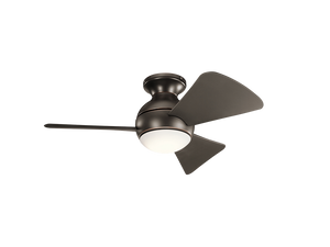 34" Sola LED ceiling fan (4 color options)