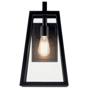 Delison 1 Light 16.75 inch Black Outdoor Wall Sconce