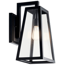 Load image into Gallery viewer, Delison 1 Light 16.75 inch Black Outdoor Wall Sconce