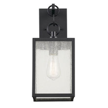 Load image into Gallery viewer, Lahden 1 Light 17 inch Black Outdoor Wall Sconce, Medium