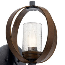 Load image into Gallery viewer, Grand Bank 1 Light 13 inch Auburn Stained Outdoor Wall, Medium