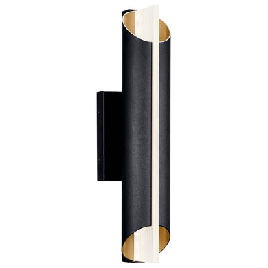 Astalis LED 20.75 inch Textured Black Outdoor Wall Sconce, Large
